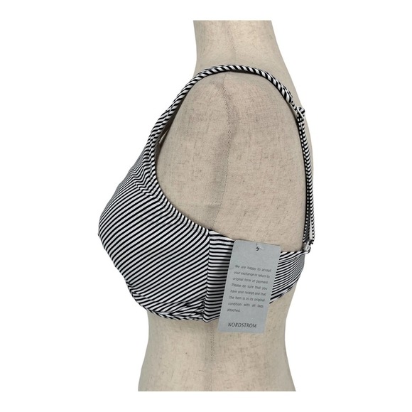 SEA Level Swim Positano Navy Stripe Cross Front B-DD Cup Bikini Top NWOT size 10 - Picture 4 of 8